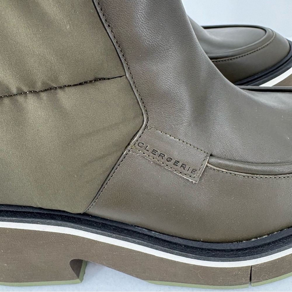 Clergerie Ally 70mm Leather Ankle Boots 39 Green - Picture 6 of 8